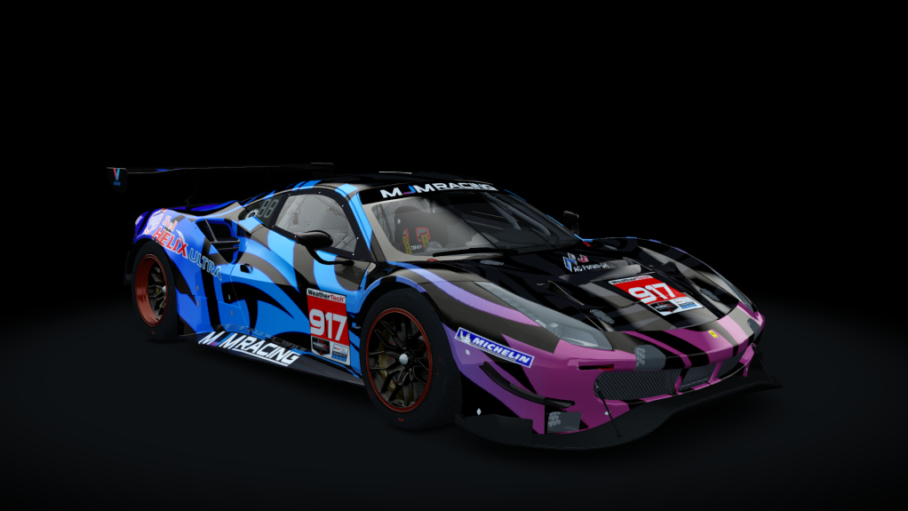 GTLM Ferrari 488 GTE EVO IMSA AC-Friends), skin MJM - Shell Ultra