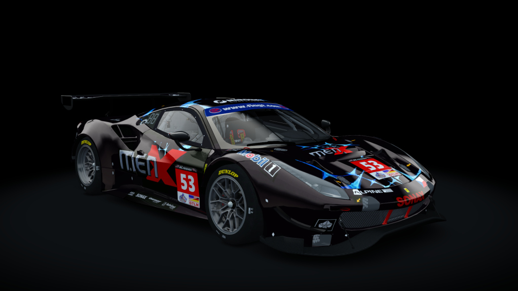 GTLM Ferrari 488 GTE EVO IMSA AC-Friends), skin MenX