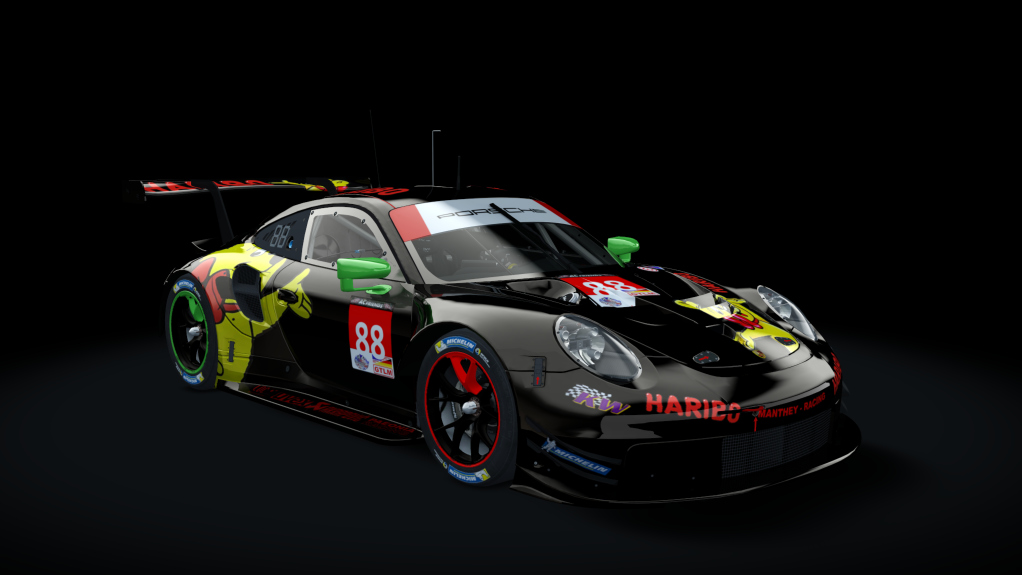 GTLM Porsche 911 RSR GTE IMSA (AC-Friends), skin 88_Haribo