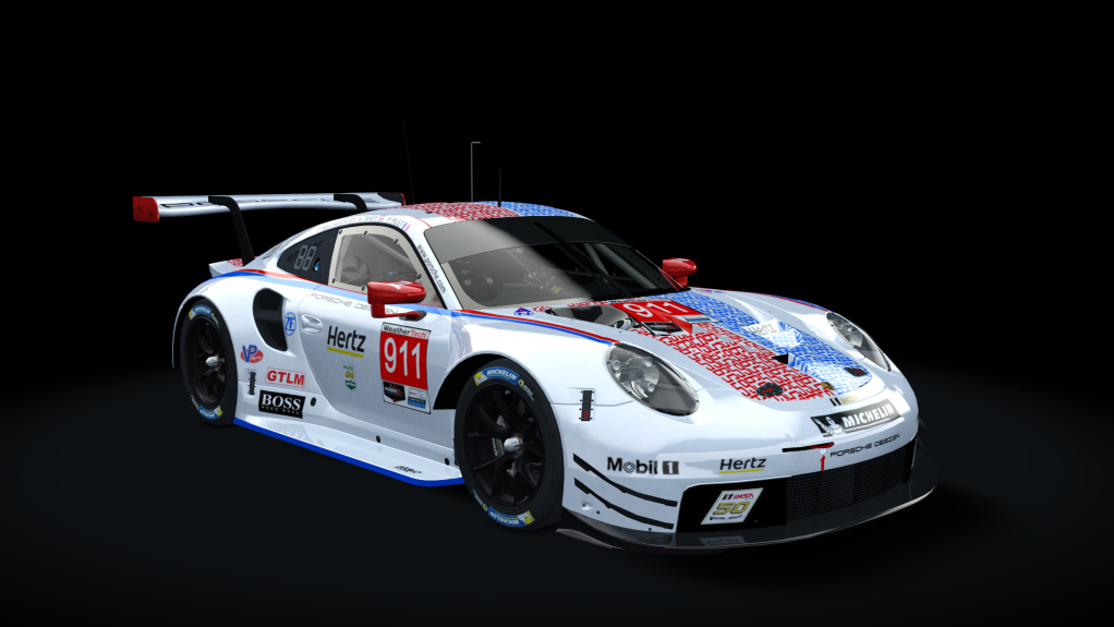 GTLM Porsche 911 RSR GTE IMSA (AC-Friends), skin 911