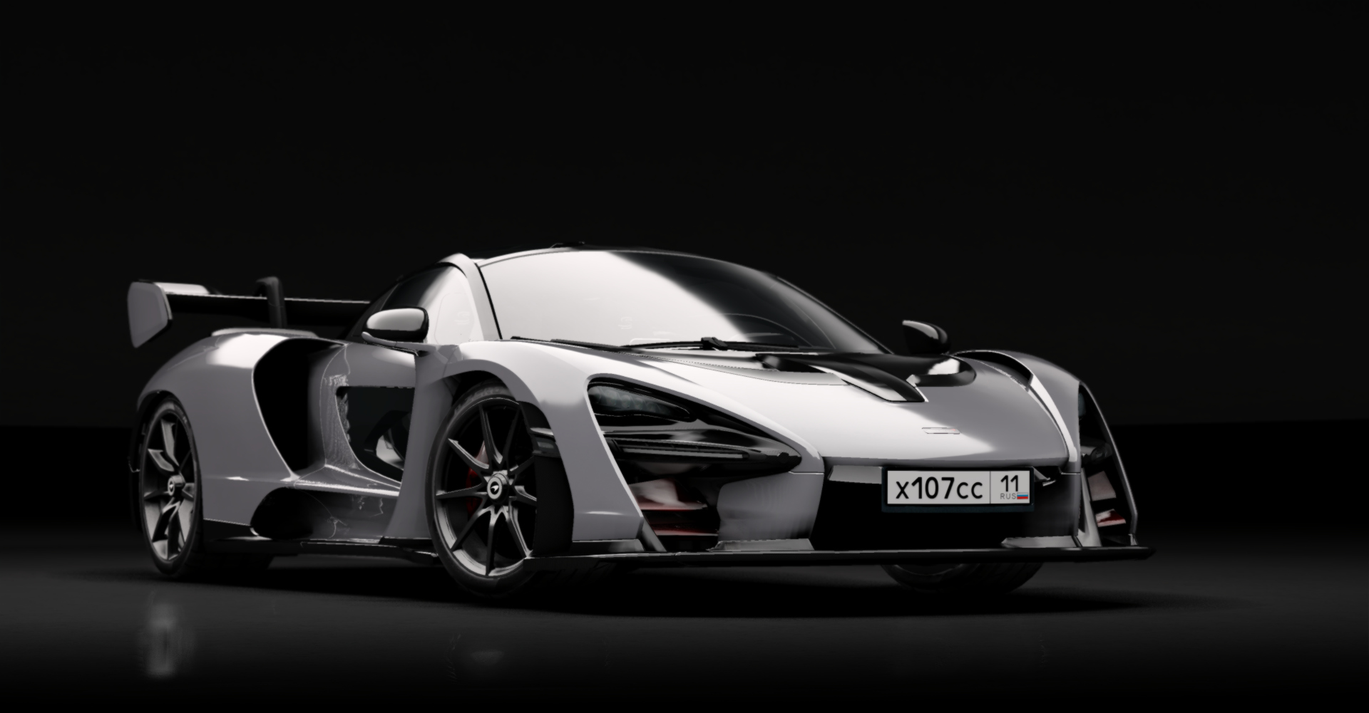 McLaren Senna, skin Ceramic Grey-Red