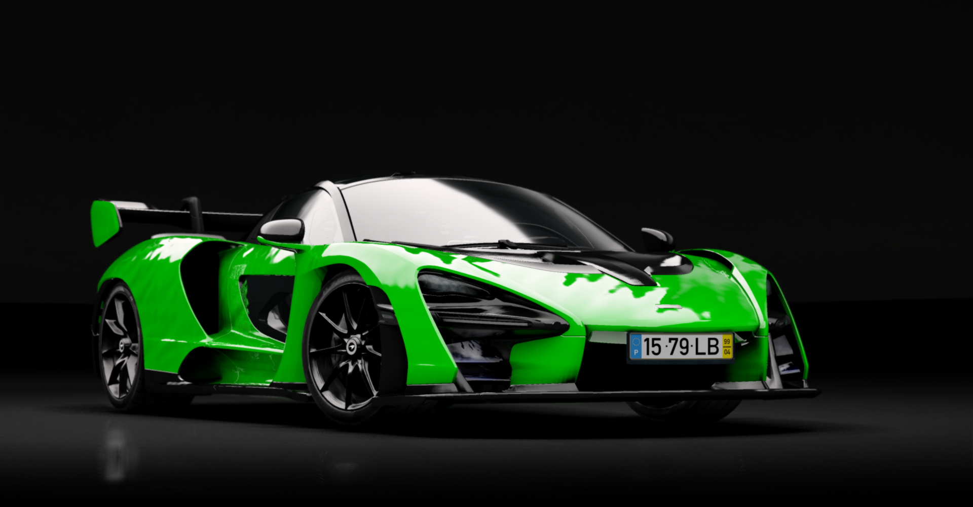 McLaren Senna, skin envy_apple_green