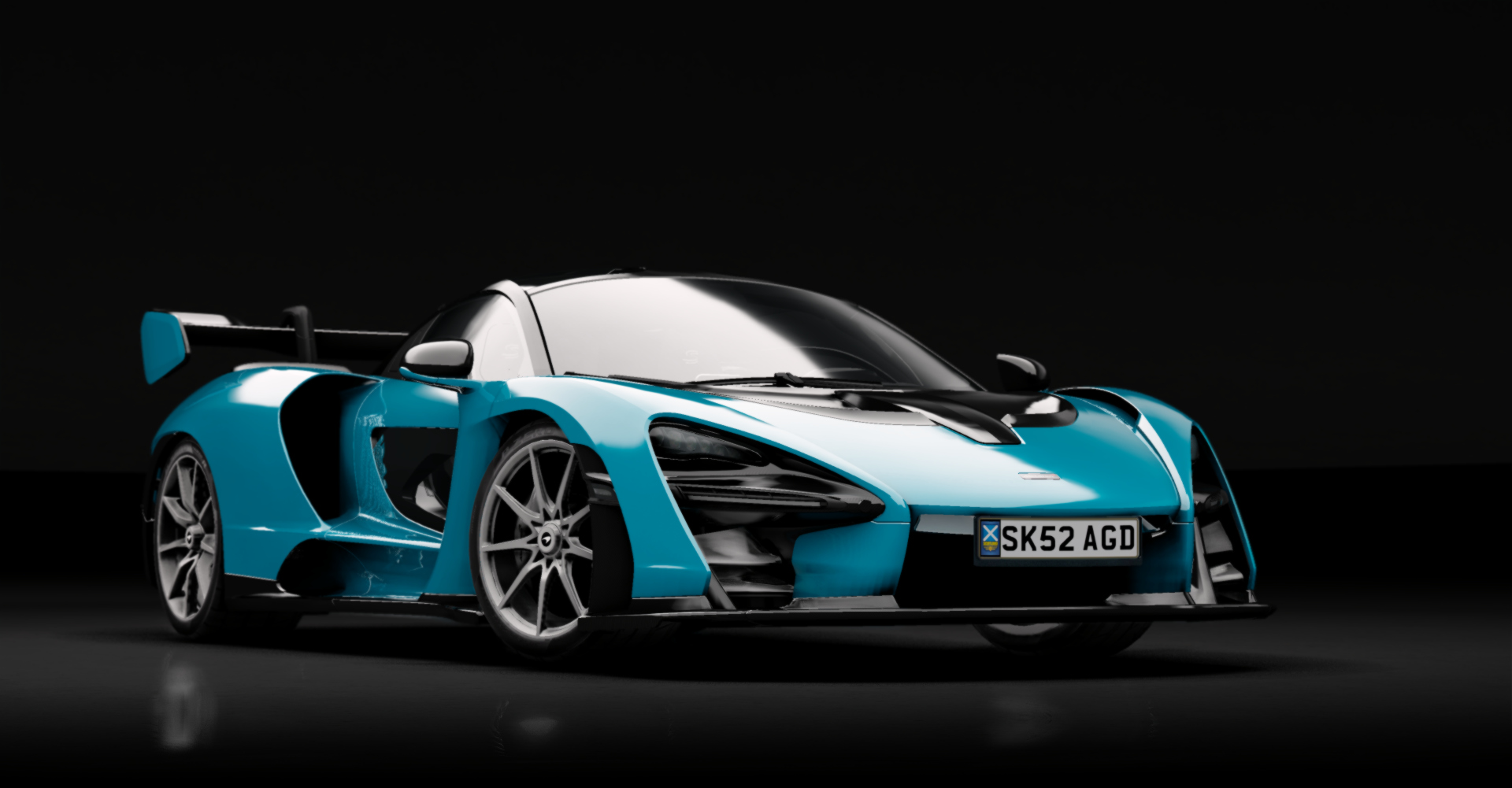 McLaren Senna, skin envy_cyan_blue