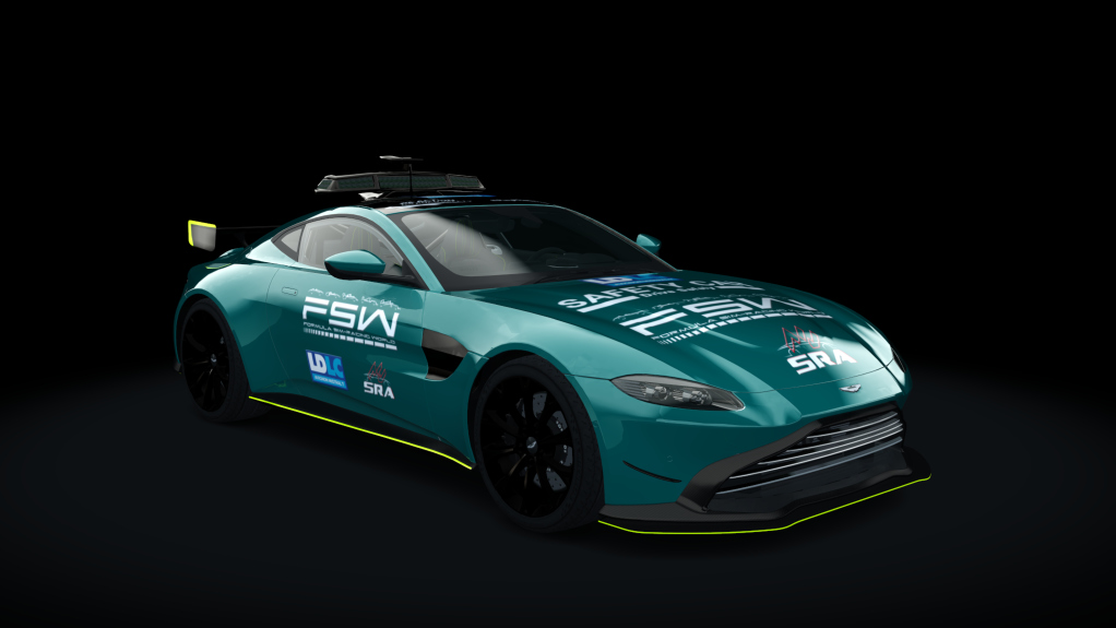 Aston Martin Vantage safety car 2021, skin FSW