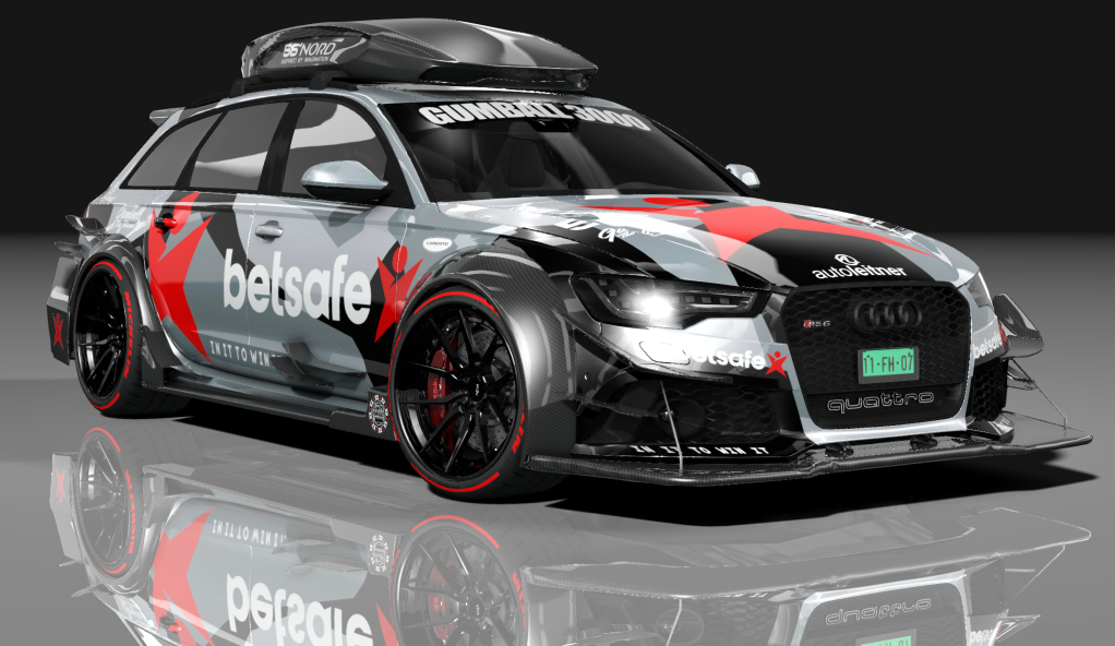 Audi RS6 DTM ROOFBOX S, skin BETSAFE