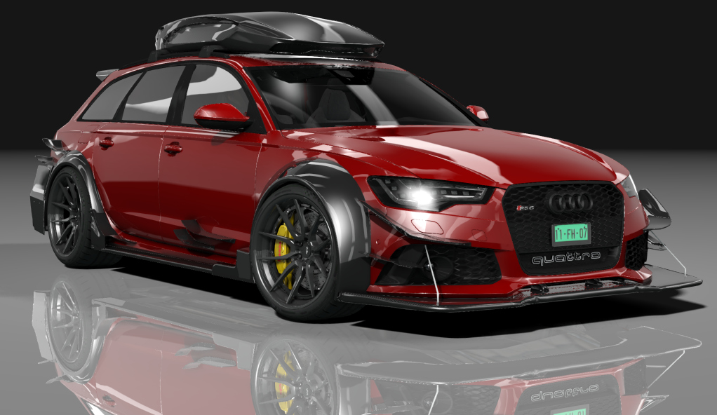 Audi RS6 DTM ROOFBOX S, skin Brilliant_Red