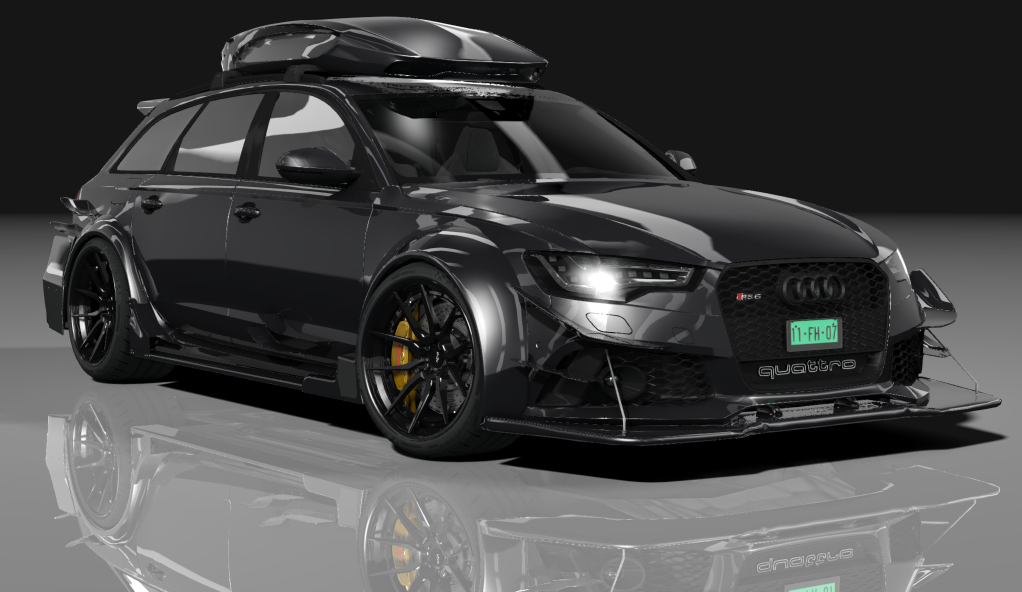 Audi RS6 DTM ROOFBOX S, skin Panther_Black_Crystal