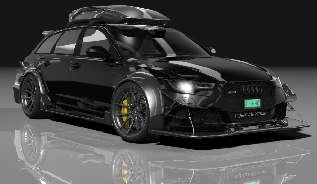 Audi RS6 DTM ROOFBOX S, skin black_crystal