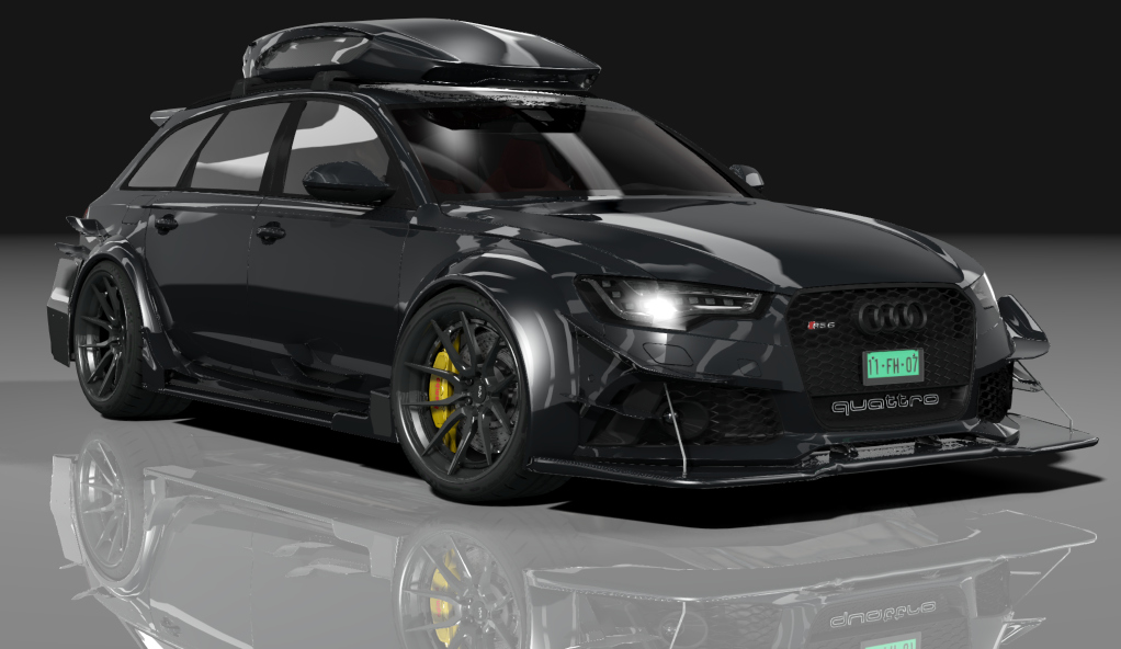 Audi RS6 DTM ROOFBOX S, skin black_pearl