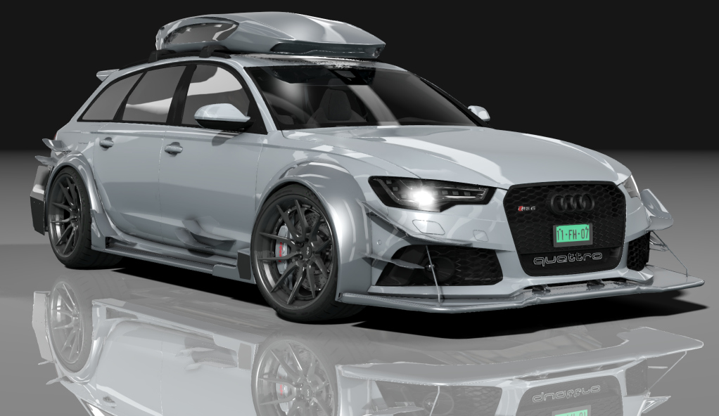 Audi RS6 DTM ROOFBOX S, skin gray_metallic