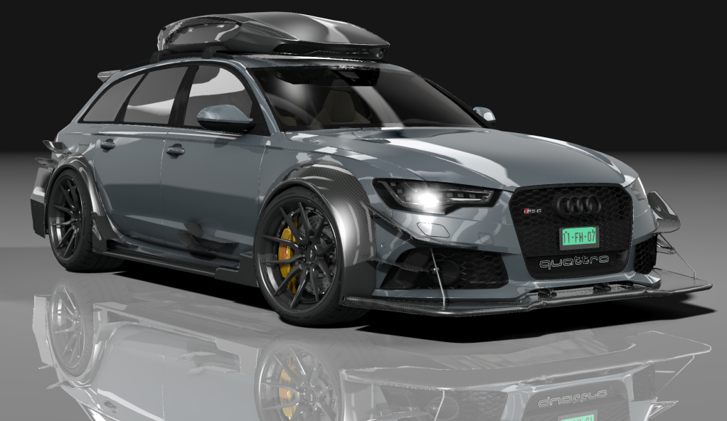 Audi RS6 DTM ROOFBOX S, skin gray_pearl