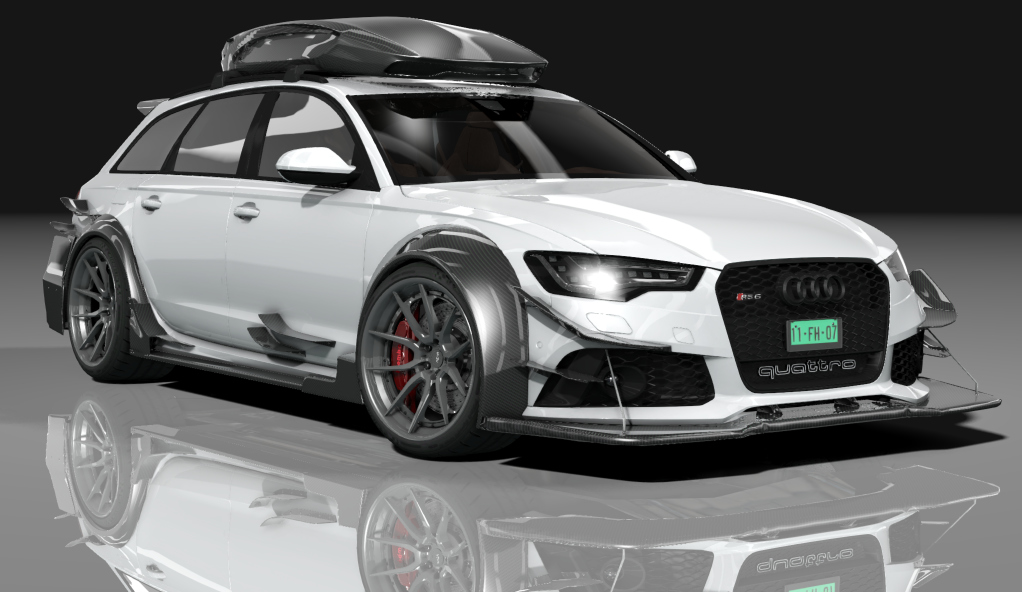 Audi RS6 DTM ROOFBOX S, skin ice_silver_metallic_t