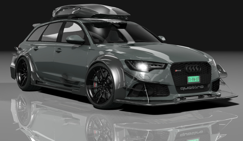 Audi RS6 DTM ROOFBOX S, skin olive