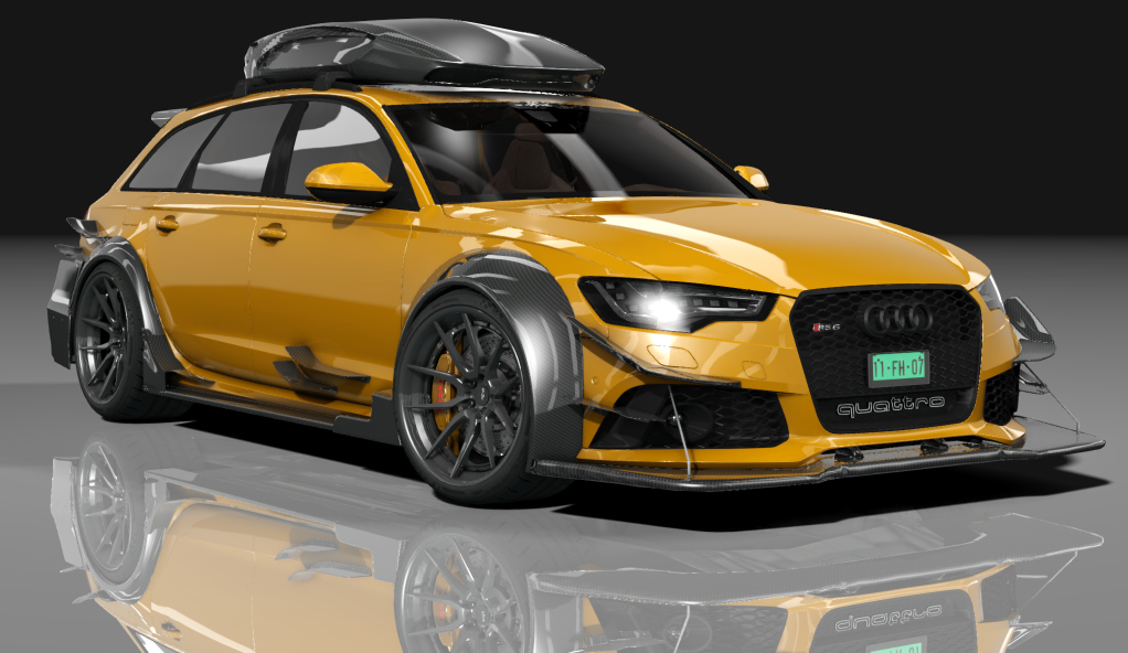 Audi RS6 DTM ROOFBOX S, skin orange_metallic