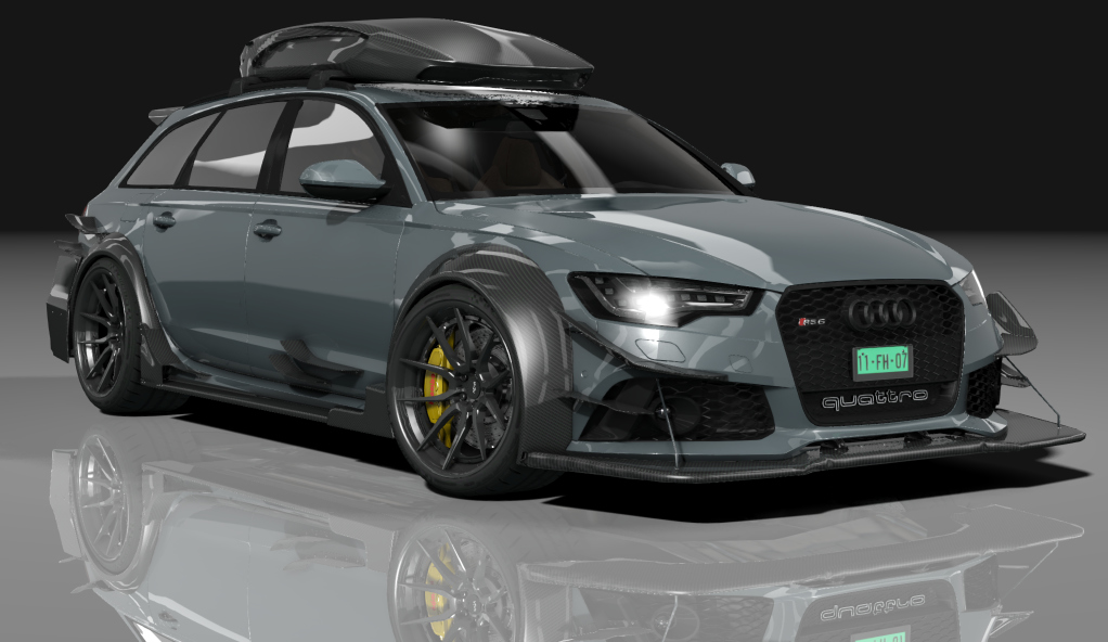 Audi RS6 DTM ROOFBOX S, skin quarts_aqua