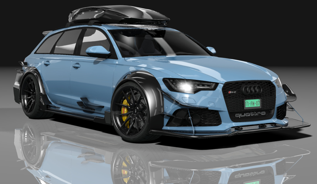 Audi RS6 DTM ROOFBOX S, skin sepang_blue_pearl