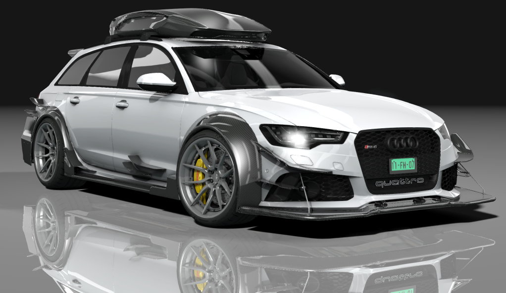 Audi RS6 DTM ROOFBOX S, skin white_ibis