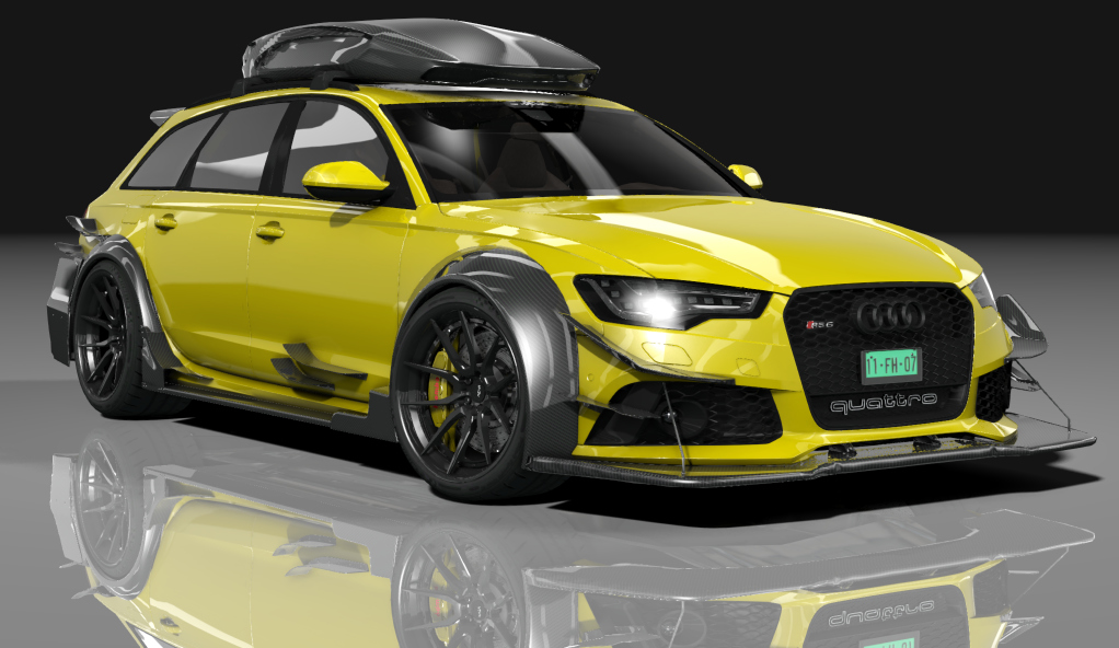 Audi RS6 DTM ROOFBOX S, skin yellow_vegas