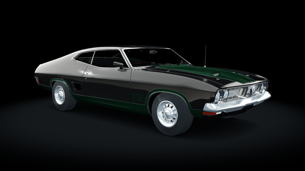 Ford Falcon XB GT 351 1973, skin crystal_black_green