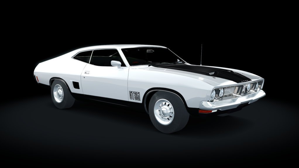 Ford Falcon XB GT 351 1973, skin crystal_white_pearl_black