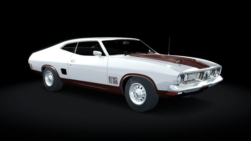 Ford Falcon XB GT 351 1973, skin crystal_white_pearl_walnut