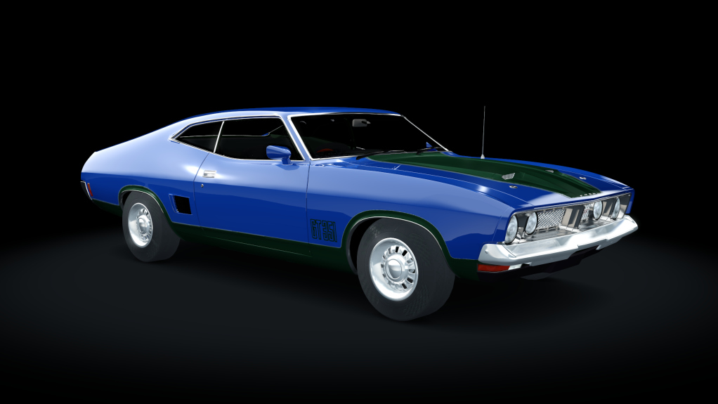 Ford Falcon XB GT 351 1973, skin galaxy_blue_green