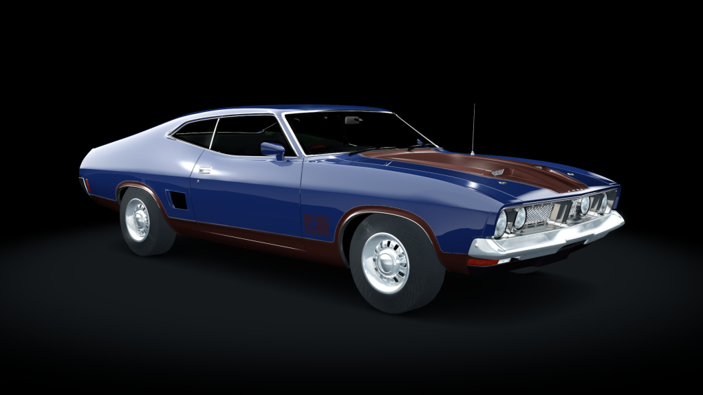 Ford Falcon XB GT 351 1973, skin gravity_blue_walnut