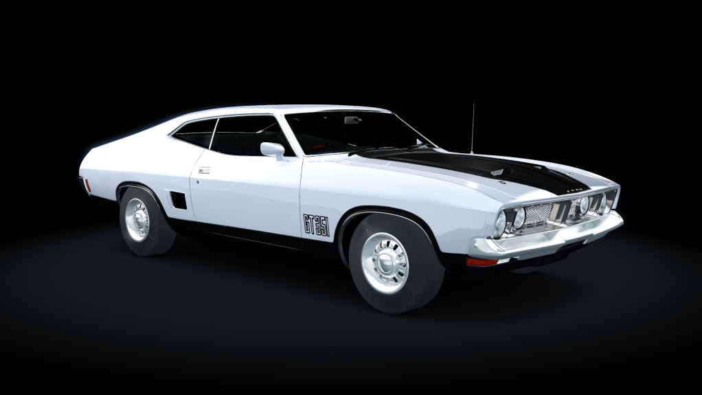 Ford Falcon XB GT 351 1973, skin ice_silver_black