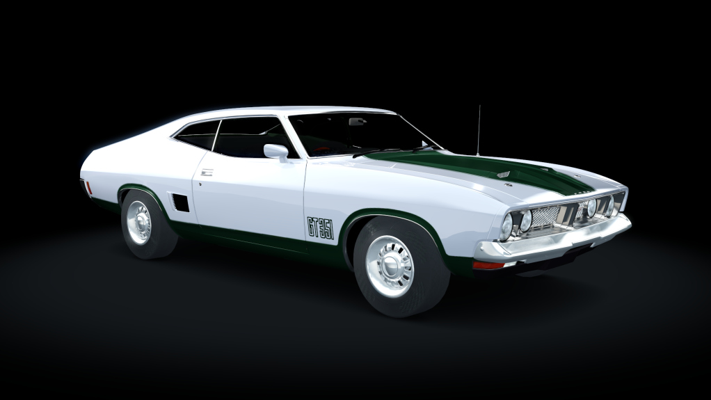 Ford Falcon XB GT 351 1973, skin ice_silver_green