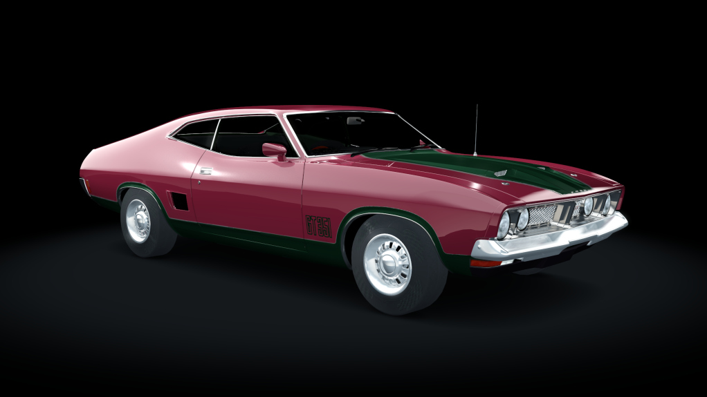 Ford Falcon XB GT 351 1973, skin ignition_red_green