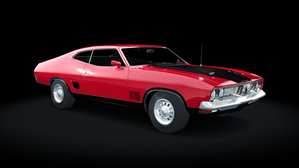 Ford Falcon XB GT 351 1973, skin lightning_red_black