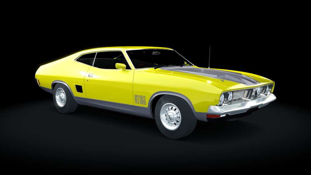 Ford Falcon XB GT 351 1973, skin vivid_yellow