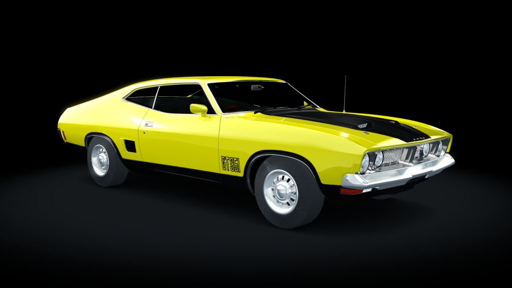 Ford Falcon XB GT 351 1973, skin vivid_yellow_black