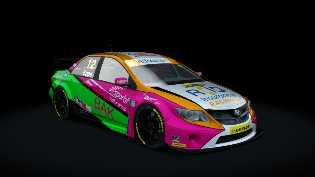 BLCKBOX ~ BTCC 2019 Toyota Avensis, skin 15