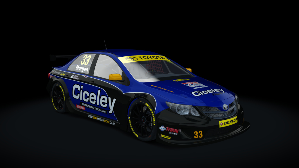 BLCKBOX ~ BTCC 2019 Toyota Avensis, skin 4