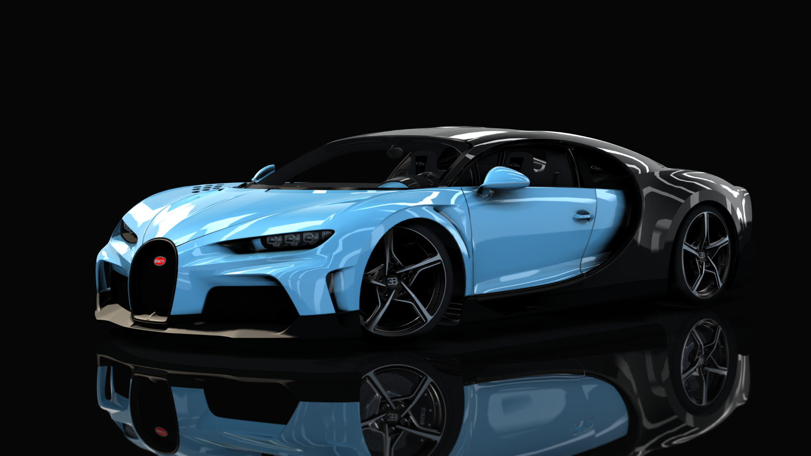 Bugatti Chiron Super Sport, skin Blue