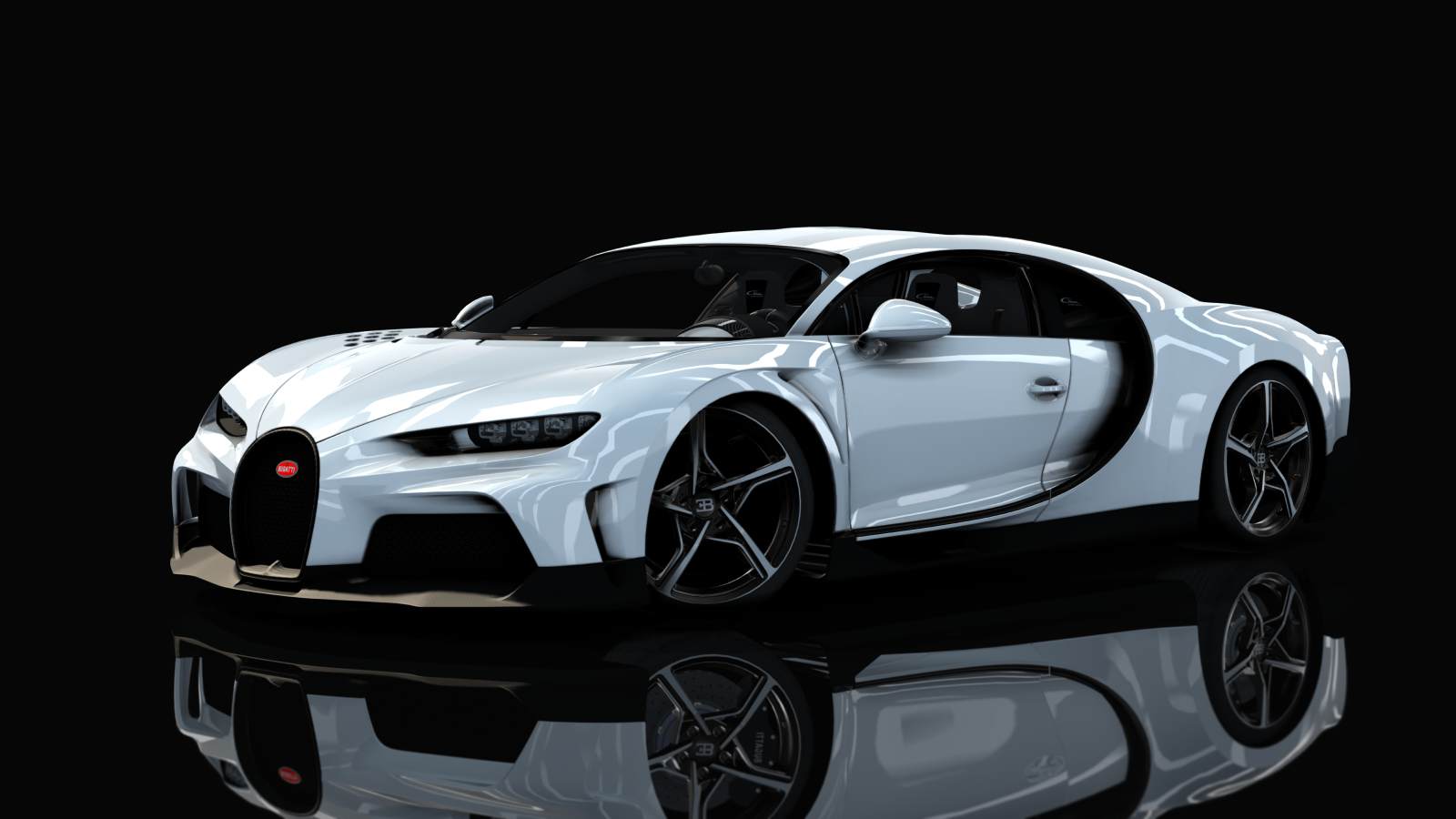 Bugatti Chiron Super Sport, skin allwhite