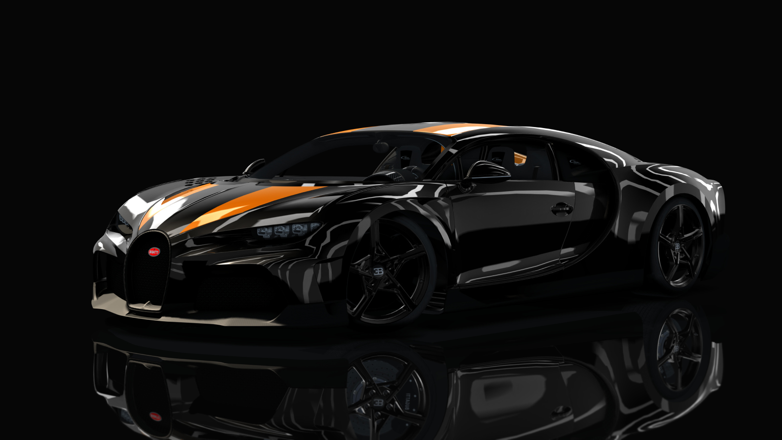 Bugatti Chiron Super Sport, skin black