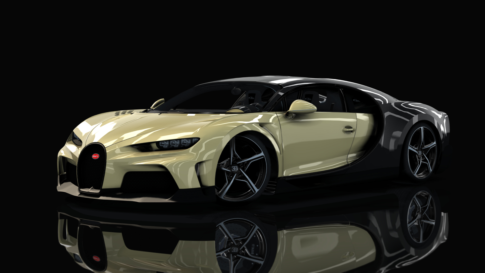 Bugatti Chiron Super Sport, skin gold