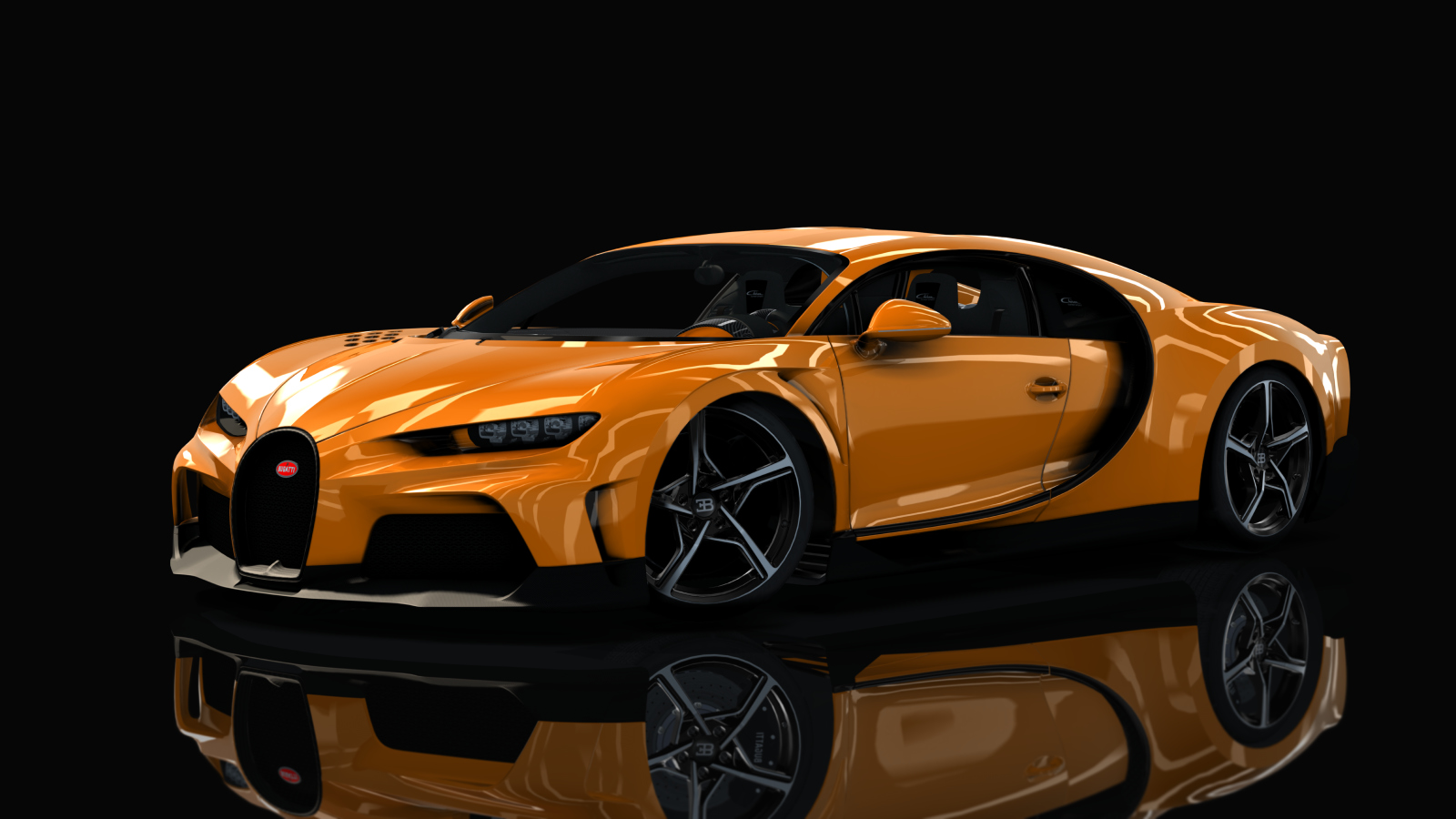 Bugatti Chiron Super Sport, skin orange