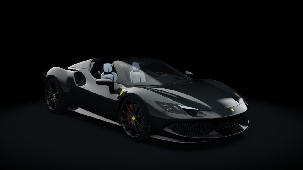 Ferrari 296 GTS, skin 2black