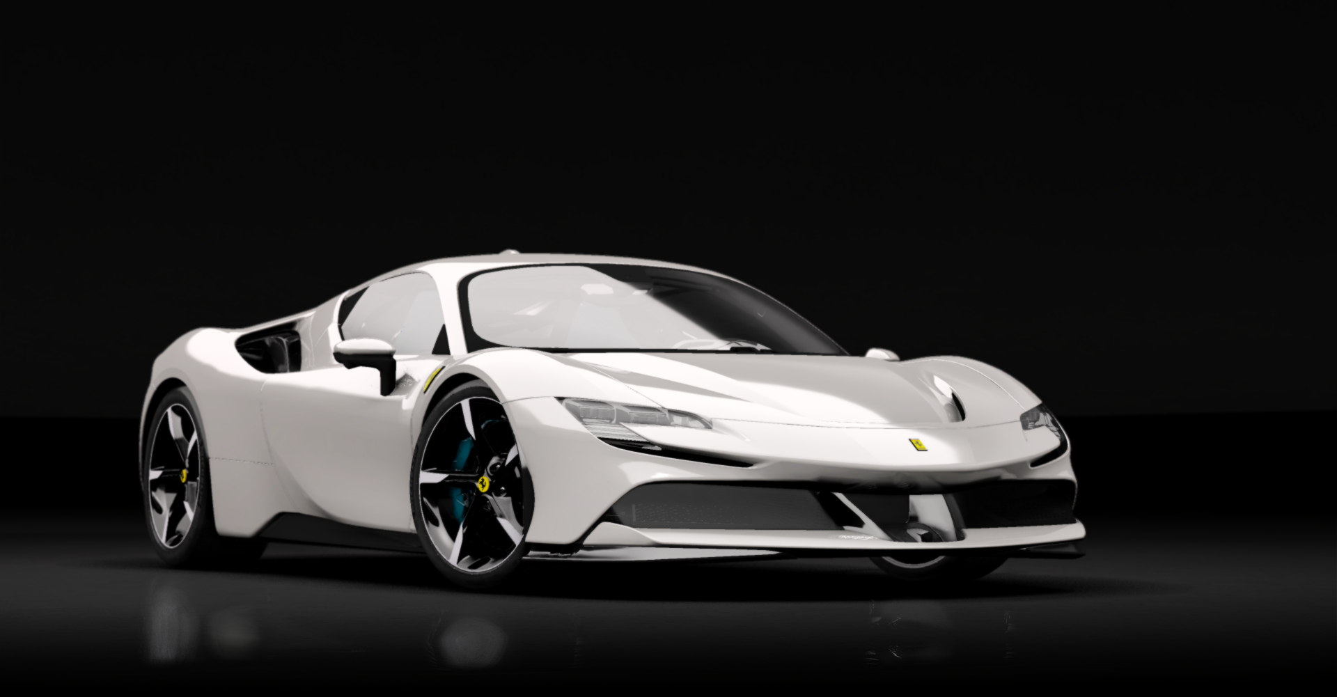 Ferrari SF90 Stradale, skin 06_bianco_avus