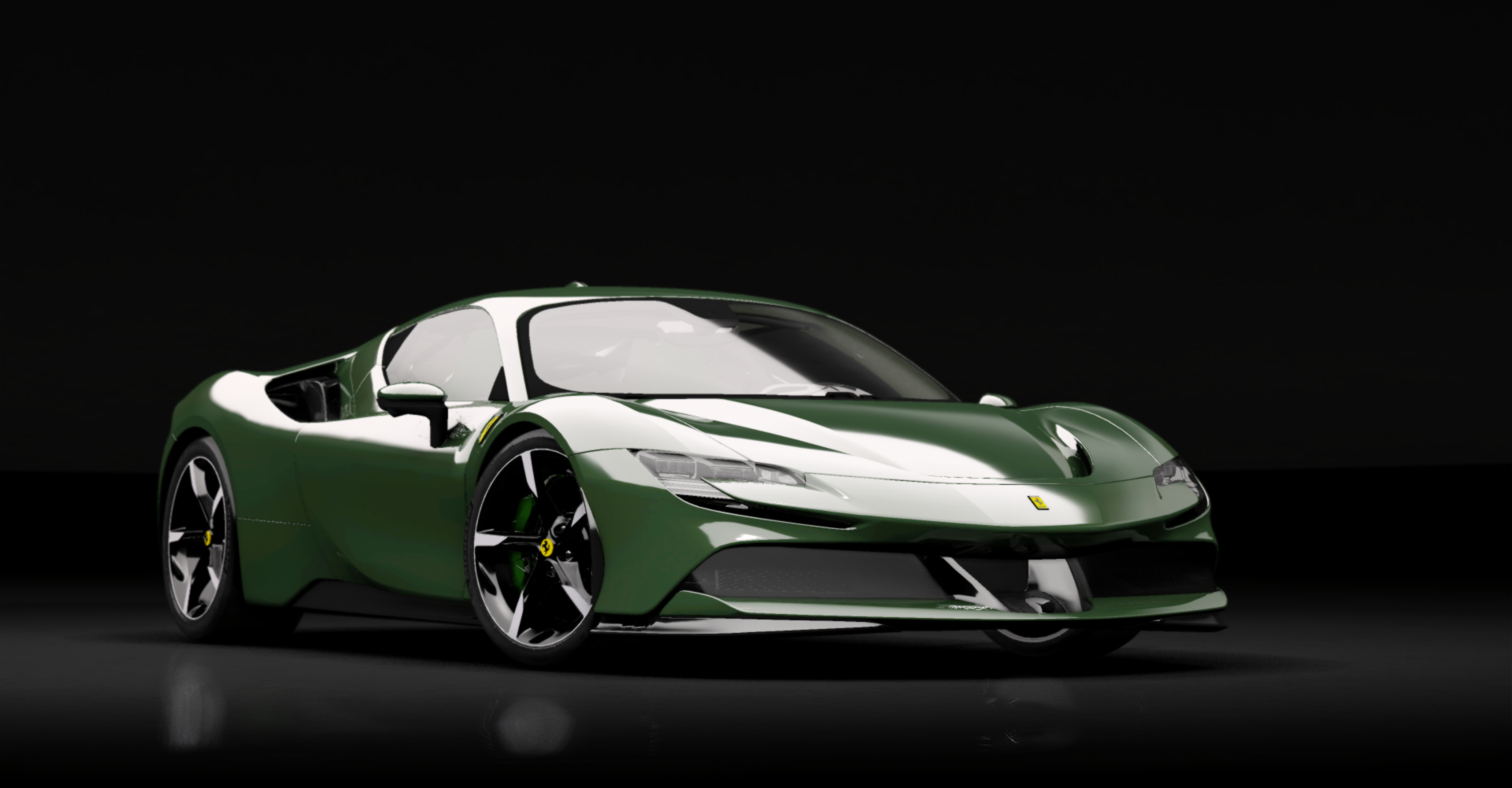 Ferrari SF90 Stradale, skin 17_verde_british