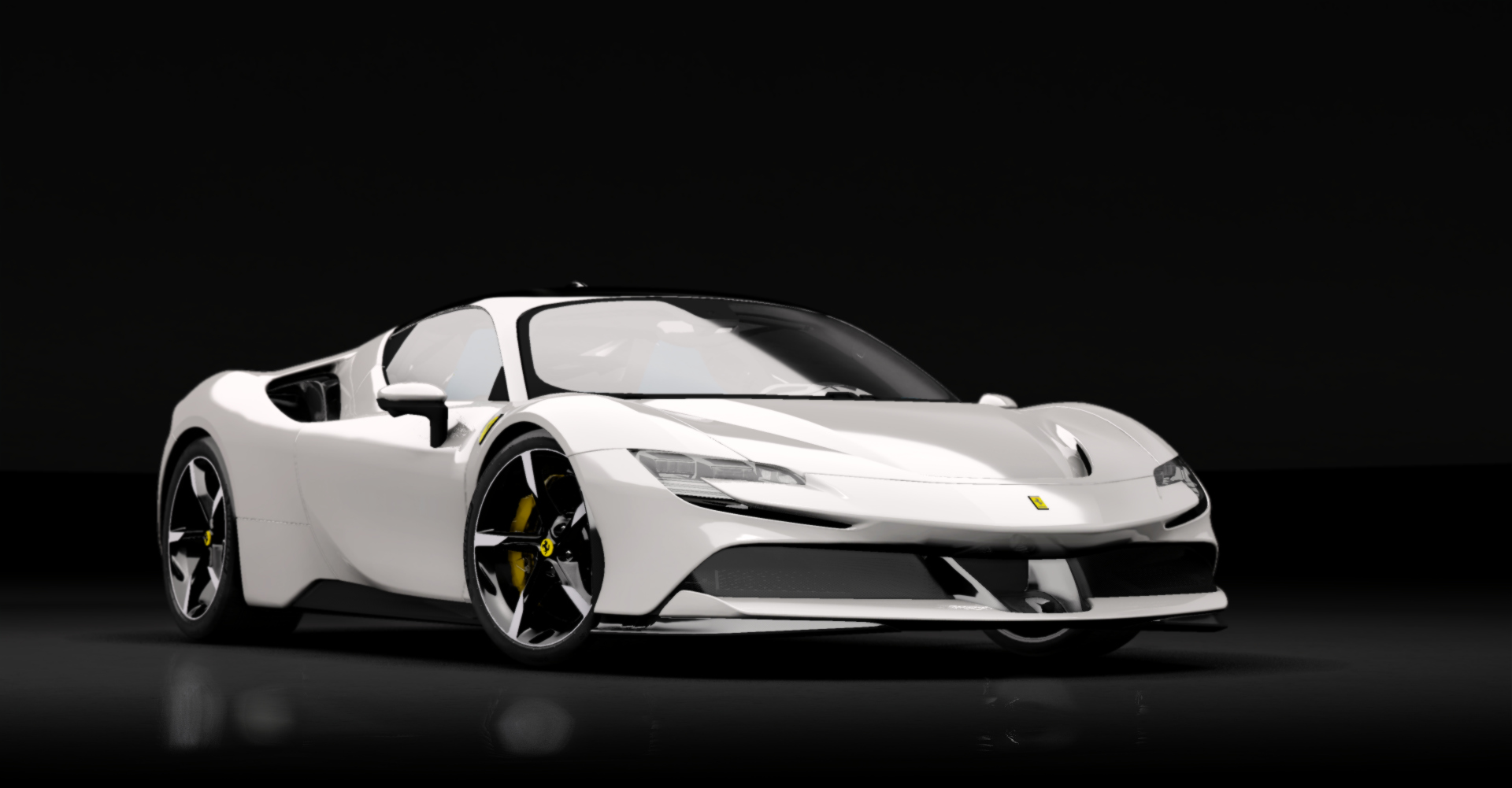 Ferrari SF90 Stradale, skin 27_bianco_avus_B