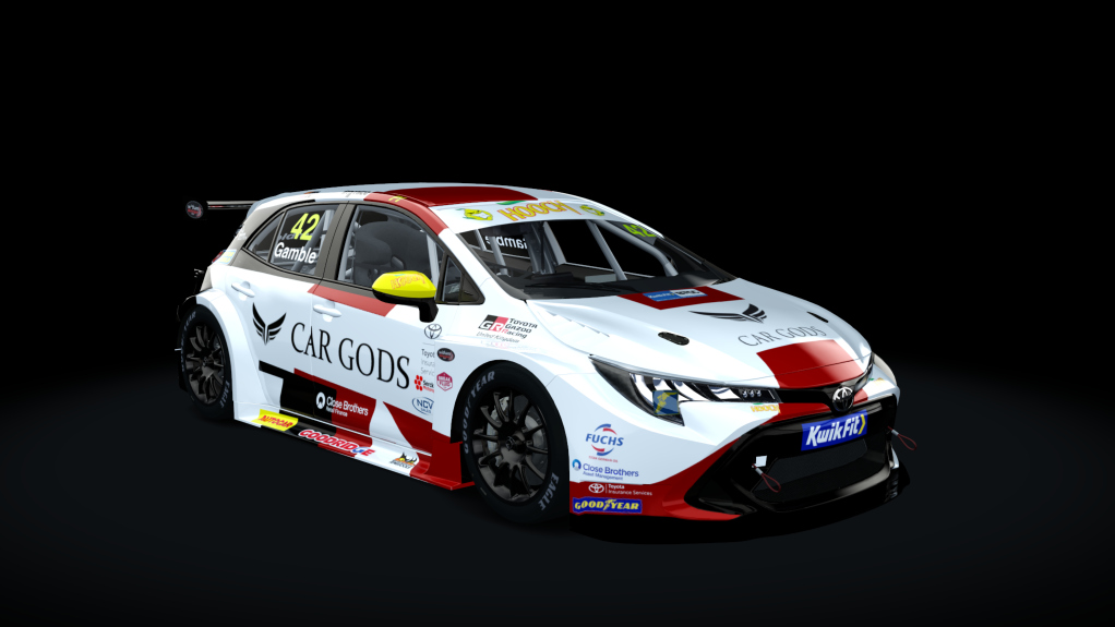 Toyota Corolla BTCC, skin BTCC_2023_Gamble_42