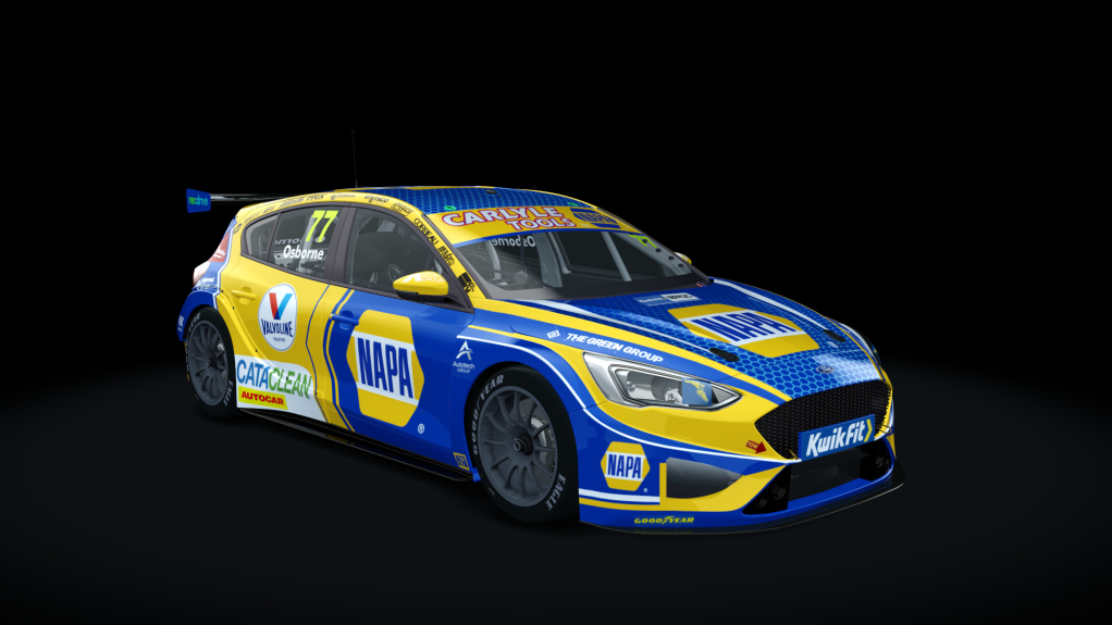 Ford Focus BTCC, skin 2023 BTCC Napa #77