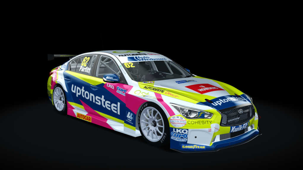 Infiniti Q50 BTCC, skin Team HARD #62