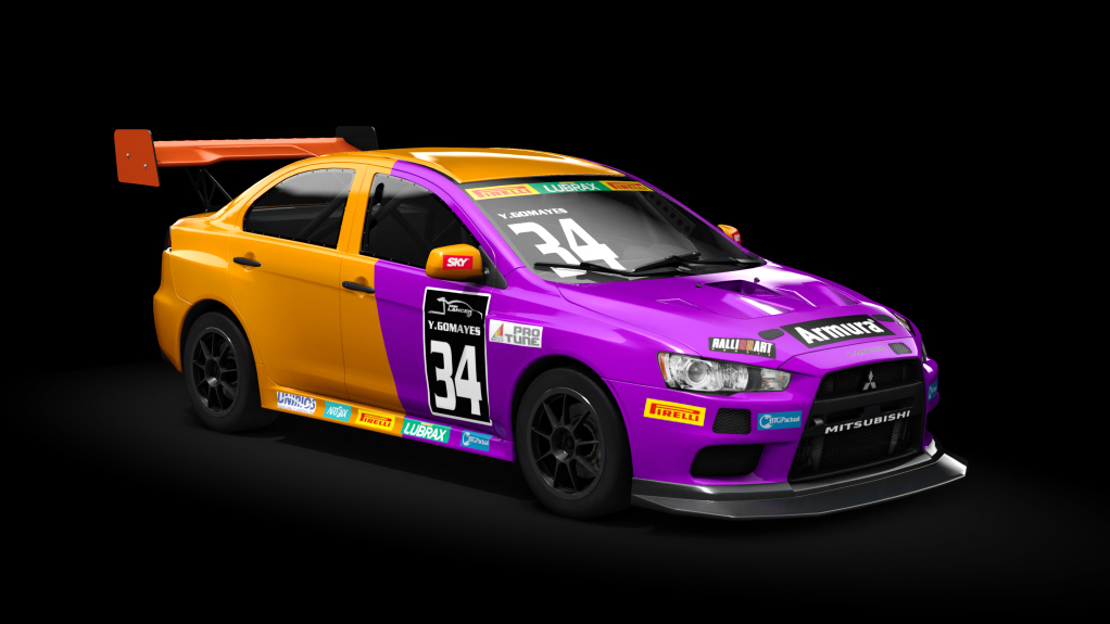 Lancer cup RS, skin TeamPec