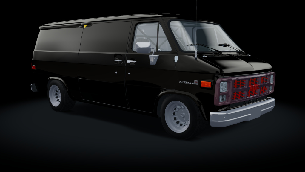 GMC Vandura 1500, skin Black