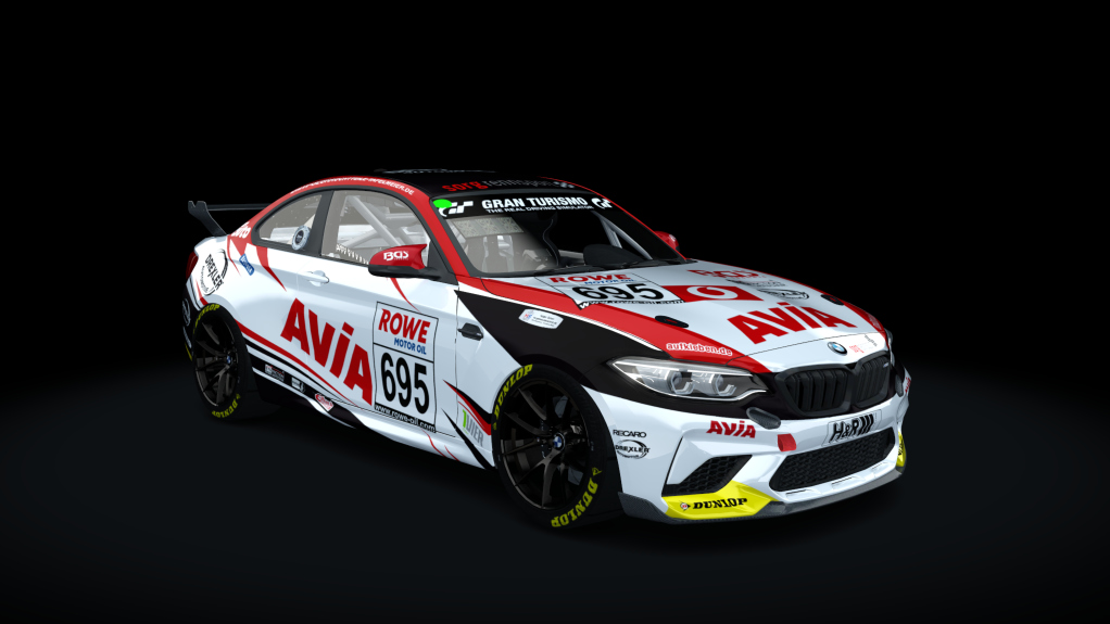 BMW M2 CS Racing, skin BMW Avia Racing 695